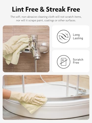 Fantasticlean Microfiber Cleaning Cloth Roll- 30 Sheets, 12" x 12" (Beige) - color: Beige, size: 30 pack