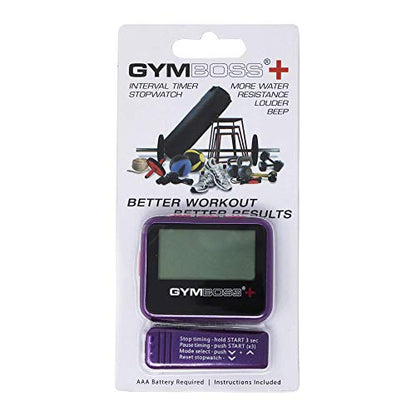 Gymboss Plus Interval Timer and Stopwatch (Violet/Pink) - color: Violet / Pink