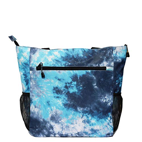ESVAN Original Floral Water Resistant Large Tote Bag Shoulder Bag for Gym Beach Travel Daily Bags Upgraded - color: [D]