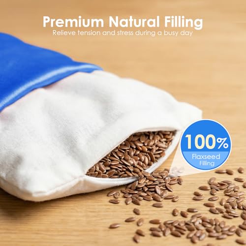 Weighted Eye Pillow for Yoga, Moist Heat Mask for Dry Eyes(Blue x2) - color: Eye Mask01-2 Pack Blue