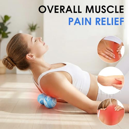 Lacrosse Massage Balls for Myofascial Release Sky Blue - color: Sky Blue