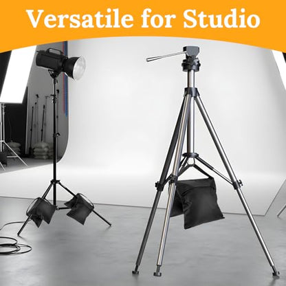 8 Pack Heavy Duty Sandbags with Clips, 20"x9.6" Oxford Cloth Weight Bags for Photography Studio Light Stand, Canopy, Tripod & Outdoor Tent