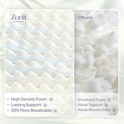 ZonLi Japanese Floor Mattress Futon Mattress Full Size 6 Inch Thick - color: Grey-1, size: Full (75"L x 54"W x 6"Th)