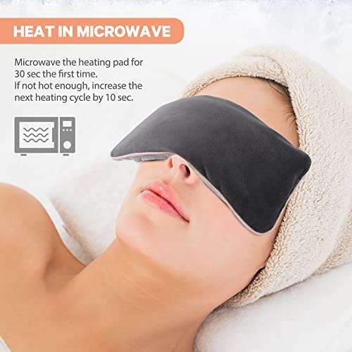 Face Heating Pad for TMJ Pain Relief, USB Heated Face Wrap for Jaw, and Lavender Weighted Eye Pillow for Yoga