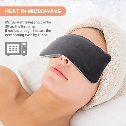 Face Heating Pad for TMJ Pain Relief, USB Heated Face Wrap for Jaw, and Lavender Weighted Eye Pillow for Yoga