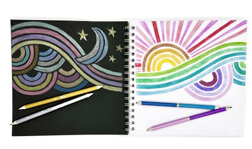 Dual Ended Colored Pencils with Metallic Finish by SNIFTY