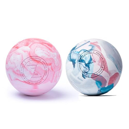 FITZELAR 2PCS Massage Lacrosse Balls for Myofascial Release, Quality Certification, Massage Deep Tissue for Foot Back Shoulder Feet, Trigger Point Therapy, Relieving Muscle Pain (2 Pieces) - color: Multicolor