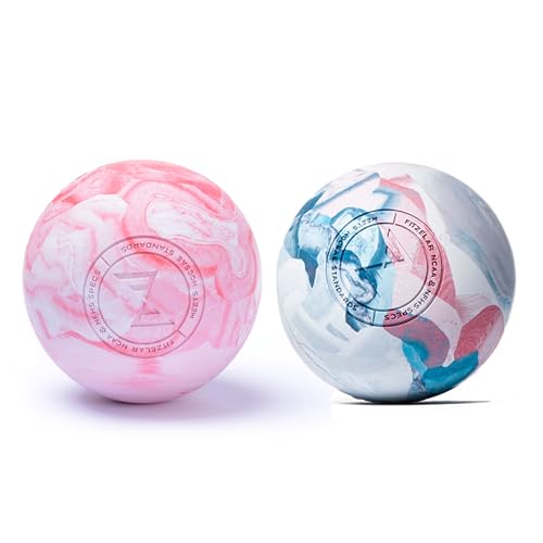 FITZELAR 2PCS Massage Lacrosse Balls for Myofascial Release, Quality Certification, Massage Deep Tissue for Foot Back Shoulder Feet, Trigger Point Therapy, Relieving Muscle Pain (2 Pieces) - color: Multicolor