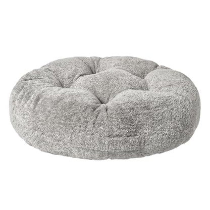 Floor Cushion Pillow, Portable Large - color: Round, Gray