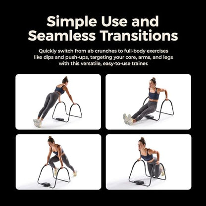 Sunny Health & Fitness Ab machine Ab Workout Machine Adjustable Ab Trainer - color: Black