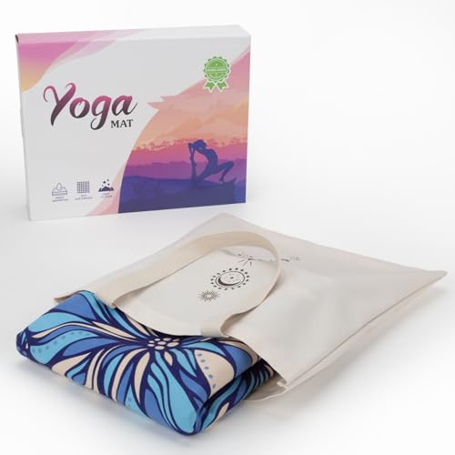 Travel Suede Yoga Mat 1.5mm Thick Non Slip Foldable Lightweigh Sweat Absorbent Exercise Mat for Hot Yoga Pilates Home Gym Outdoor, 72"L x 24"W, 3 lbs - color: Blue