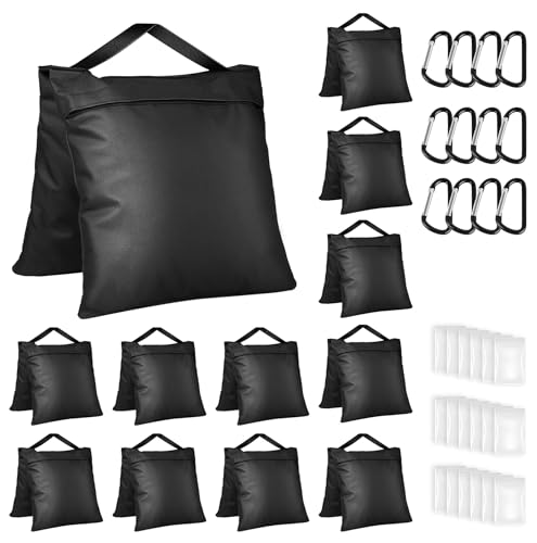 12 Pack Sand Bags Weight Bags, Heavy Duty Sandbags for Patio, Tripod - size: 12 PCS