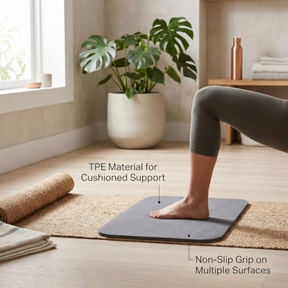 Yoga Knee Pad and Elbow Cushion, Knee Cushion Mat for Floor Exercise Home Workout - color: Black