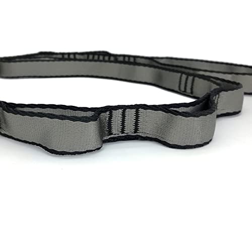 PRIOR FITNESS 2pcs Nylon Daisy Chain Straps, Grey, 2PCS