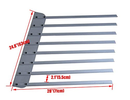 INTBUYING Screen Printing Frame Rack Shelf Storage Holder Screen Printing Squeegee Rack Screen Drying (8 Layer)