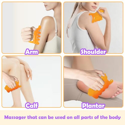 Upgrade Fascia Massage Blaster Tool for Myofascial Release, Cellulite, Muscle Knots, Trigger Points (Resin) Large Cellulite Massager Tool for Body Tension Relief Promote Lymphatic Circulation