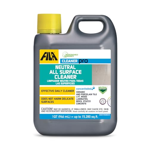 FILA Surface Care Solutions, CLEANER PRO, Neutral All Purpose Cleaner, Highly Concentrated - Up to 40 Washes, 1 QT - size: 32 Fl Oz (Pack of 1)