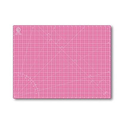 KC GLOBAL A2 (24"x18") Self-Healing Cutting Mat (Pink) - Sturdy, Reversible, Eco-Friendly, Non-Slip. Premium Desk Mat for Crafters, Quilters, and Hobbyist - color: Pink, size: 24"L x 18"W