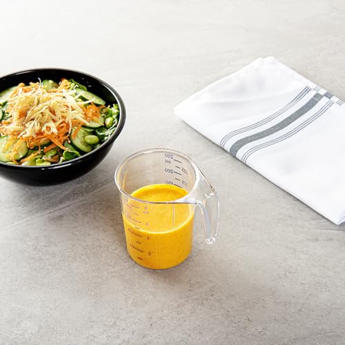 Restaurantware Clear Plastic Cup Measuring Cup, 3.8 x 3 x 3.8 In - size: 3.75" × 3.00" × 3.75"