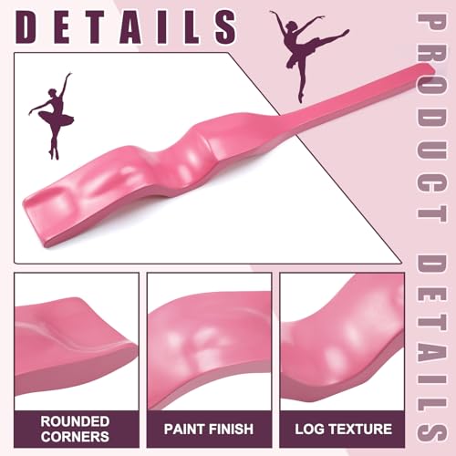 Silipull Ballet Foot Stretcher Set Dance Stretching Equipment Pine Dance Feet Arch Enhancer with Elastic Stretch Band 2 Pads Leg Strap Carry Bag for Dancers Gymnastics Yoga Flexibility Workout - color: Pink