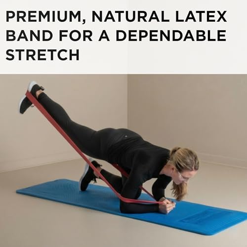 THERABAND Resistance Bands, Workout Band, Exercise, Physical Therapy, Red - color: Red - Medium