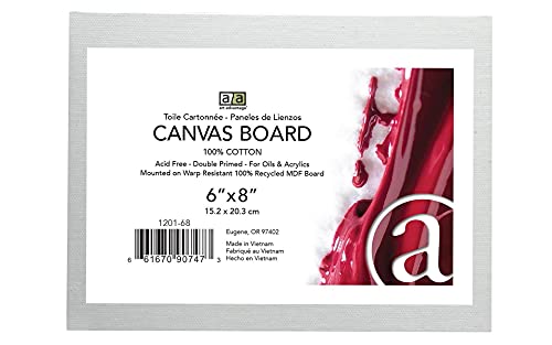 Art Advantage Canvas Board Recycled MDF 6x8 - size: 6-inch x 8-inch Board