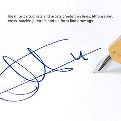 5 PCS Dip Pen, Calligraphy Bamboo Pens, Inking Pens for Drawing, Writing, Masking Fluid
