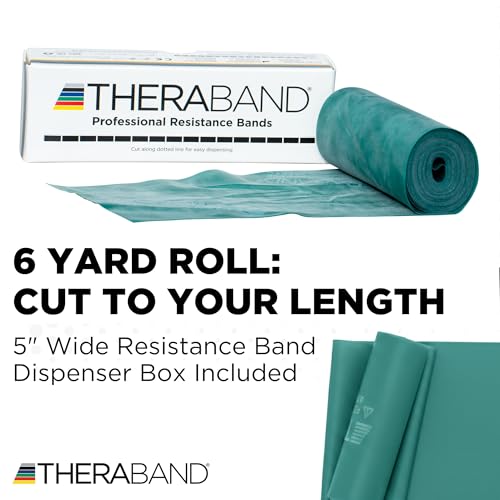 THERABAND Resistance Bands, Workout Band, Exercise, Physical Therapy, Green - color: Green - Heavy