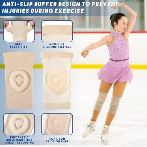 Shappy 2 Pair Knee Pads for Dancing Figure Skating - size: Medium
