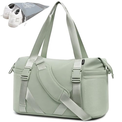 MAXTOP Women's Yoga Bag with Shoe Pouch,Travel Bag for Gym Workout Daily - color: Green