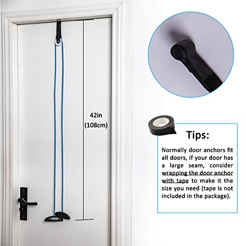 Shoulder Pulley Over The Door Physical Therapy System - color: Blue