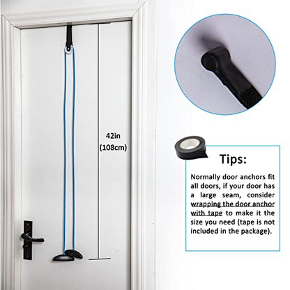 Shoulder Pulley Over The Door Physical Therapy System - color: Blue