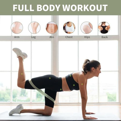 KANGFITER Non-Slip Fabric Resistance Bands for Working Out 3 Levels - color: 3.Grey Set