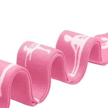 2-Pack Adjustable Kids Dance Stretch Bands - 8-Loop Elastic Bands for Ballet, Latin, Yoga, Gymnastics & Stretching - Flexible, Multi-Section Design for Dance Training & Flexibility - color: Blue+Pink