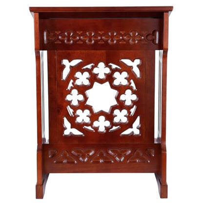 Solid Maple Folding Padded Kneeler, Walnut, Savona - color: Savona Walnut