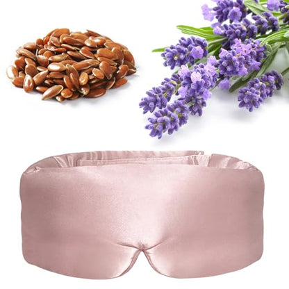 Lavender Heated Eye Mask Weighted Sleep Mask FSA-HSA Eligible Pink
