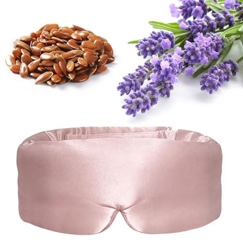 Lavender Heated Eye Mask Weighted Sleep Mask FSA-HSA Eligible Pink