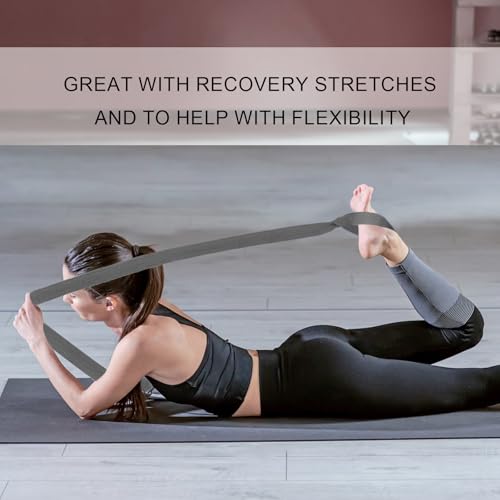 A AZURELIFE [MAT NOT Included] Yoga Mat Sling, Yoga Mat Straps for Carrying, Easy-Cinch Yoga Mat Holder Strap - color: Gray