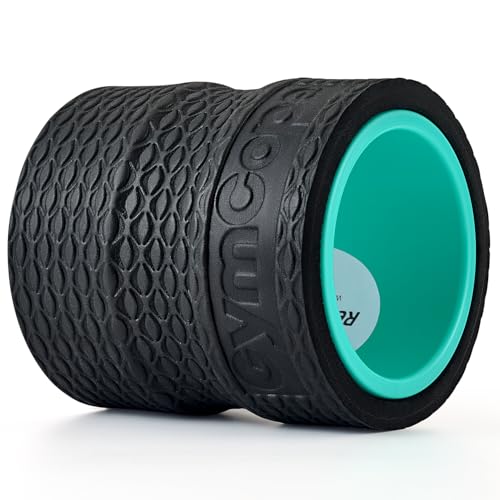 GymCope Back Roller Wheel 4 Inch Spine-Safe Groove, Compact Size for Travel - color: Mint Green, size: 4 inches