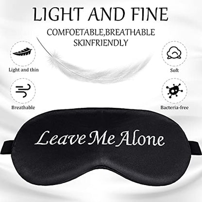 Geyoga 8 Pack Silk Funny Sleep Masks for Women Sleep, Dark Colors - color: Dark Colors