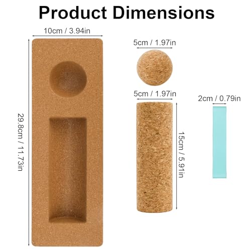 Cork Balance Board Foot Strengthener, Natural Cork Balance Board Ankle Stability Trainer for Foot Function Training Enhance Joint Stability Improve Body Posture