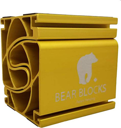 Pushup Bars - Safe Push Up Bars - Strength training Pushup Stands Perfect for Home Gym & Traveling Fitness - Lightweight, Non-Slip Bodyweight Training Workouts Blocks - color: Gold