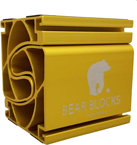 Pushup Bars - Safe Push Up Bars - Strength training Pushup Stands Perfect for Home Gym & Traveling Fitness - Lightweight, Non-Slip Bodyweight Training Workouts Blocks - color: Gold
