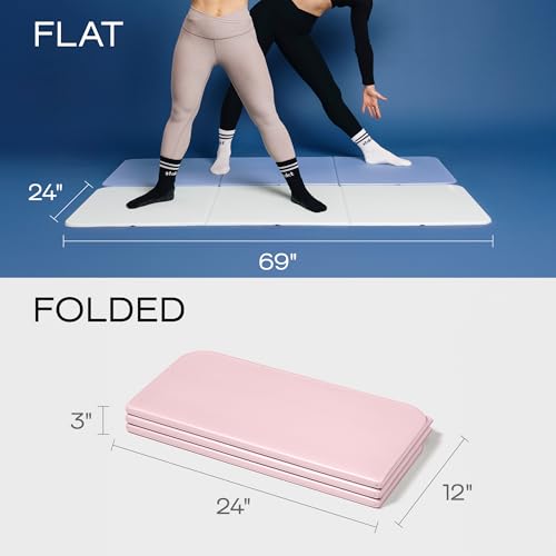 Stakt The Original Foldable Yoga Mat - Non-Slip - color: Rosewater