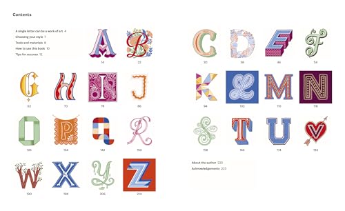 Creative Hand Lettering from A to Z: Make Every Letter Beautiful with 26 Complete and Colorful Alphabets