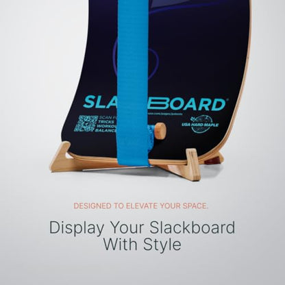 GIBBON SlackBoard, Balance Board Kids & Adults, Slackline Balance Trainer - color: Moon with Stand