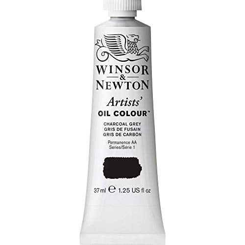 Winsor & Newton Artists' Oil Color, 37ml (1.25 oz) Tube, Charcoal Grey - color: Charcoal Grey, style: 1.25-oz Tube