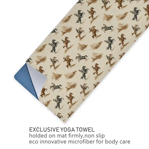 Yoga Mat Towel Cowboy, 73" x 27" - color: Cowboy