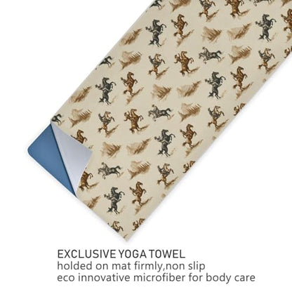 Yoga Mat Towel Cowboy, 73" x 27" - color: Cowboy