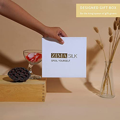 ZIMASILK 22 Momme 100% Mulberry Silk Bonnet for Sleeping Women, Burgundy - color: Burgundy
